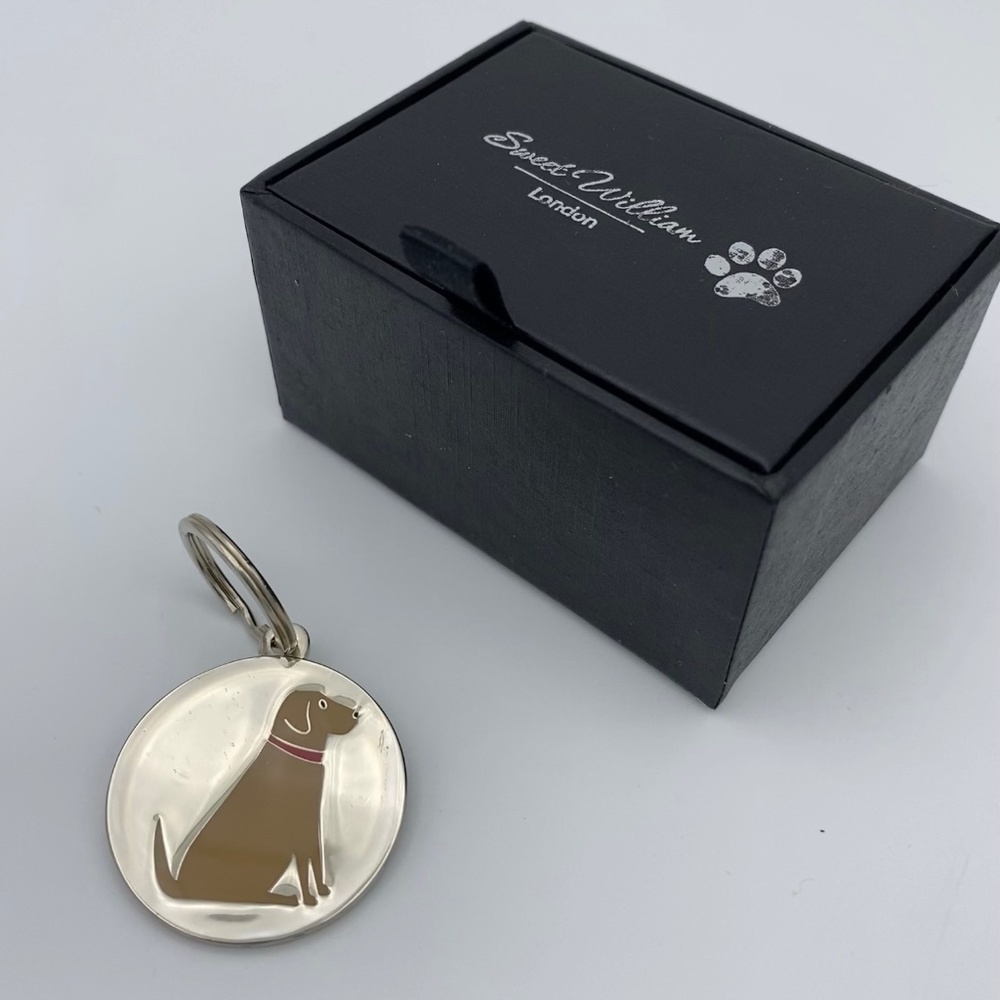 Yellow Labrador Engraveable Dog Tag or Key Chain